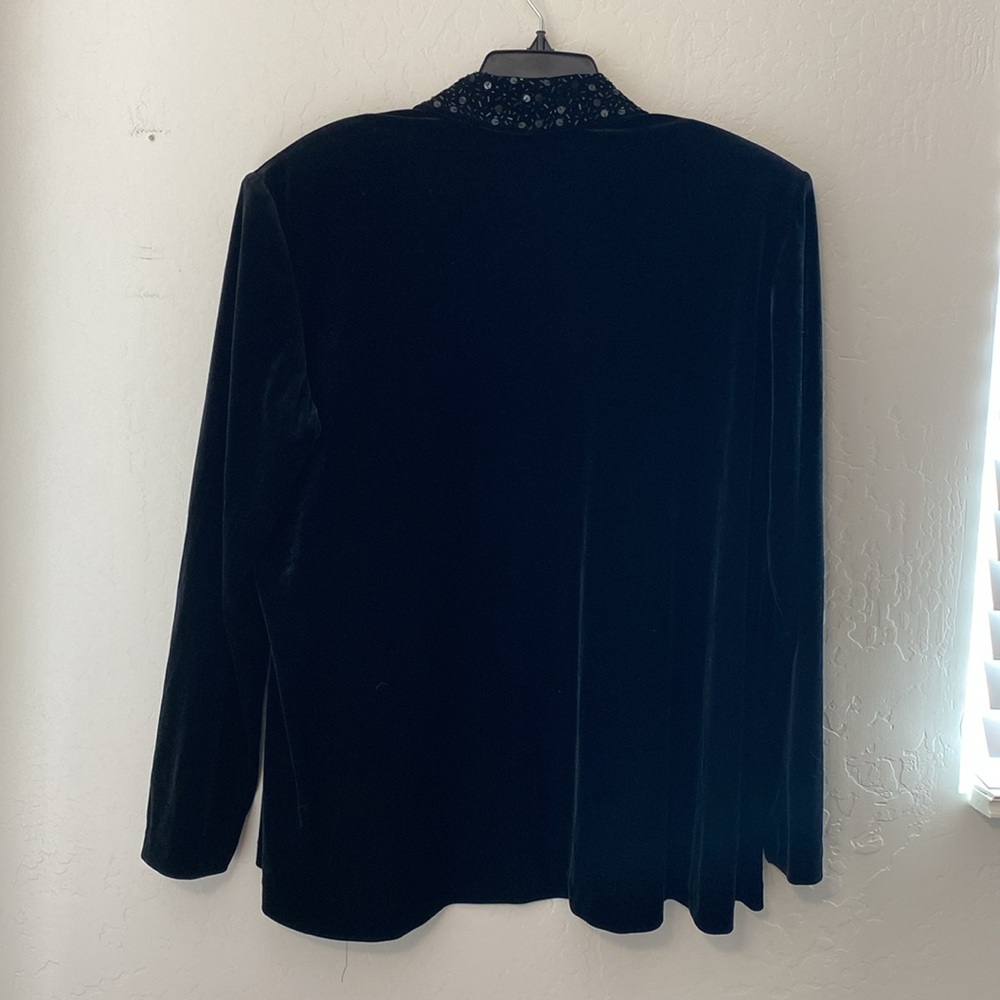 Velvet Jacket With Sequins & Trim - image 4